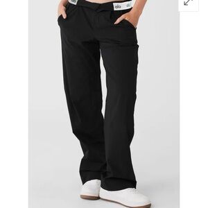 ALO Yoga Black Straight Leg Pants